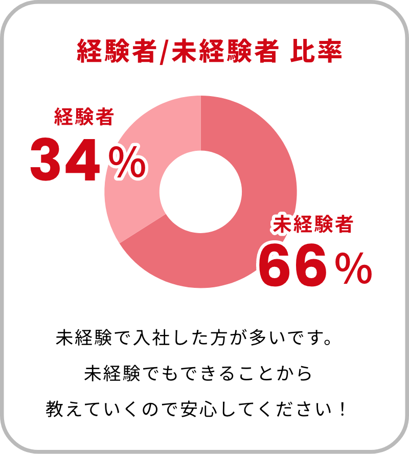 経験者/未経験者 比率